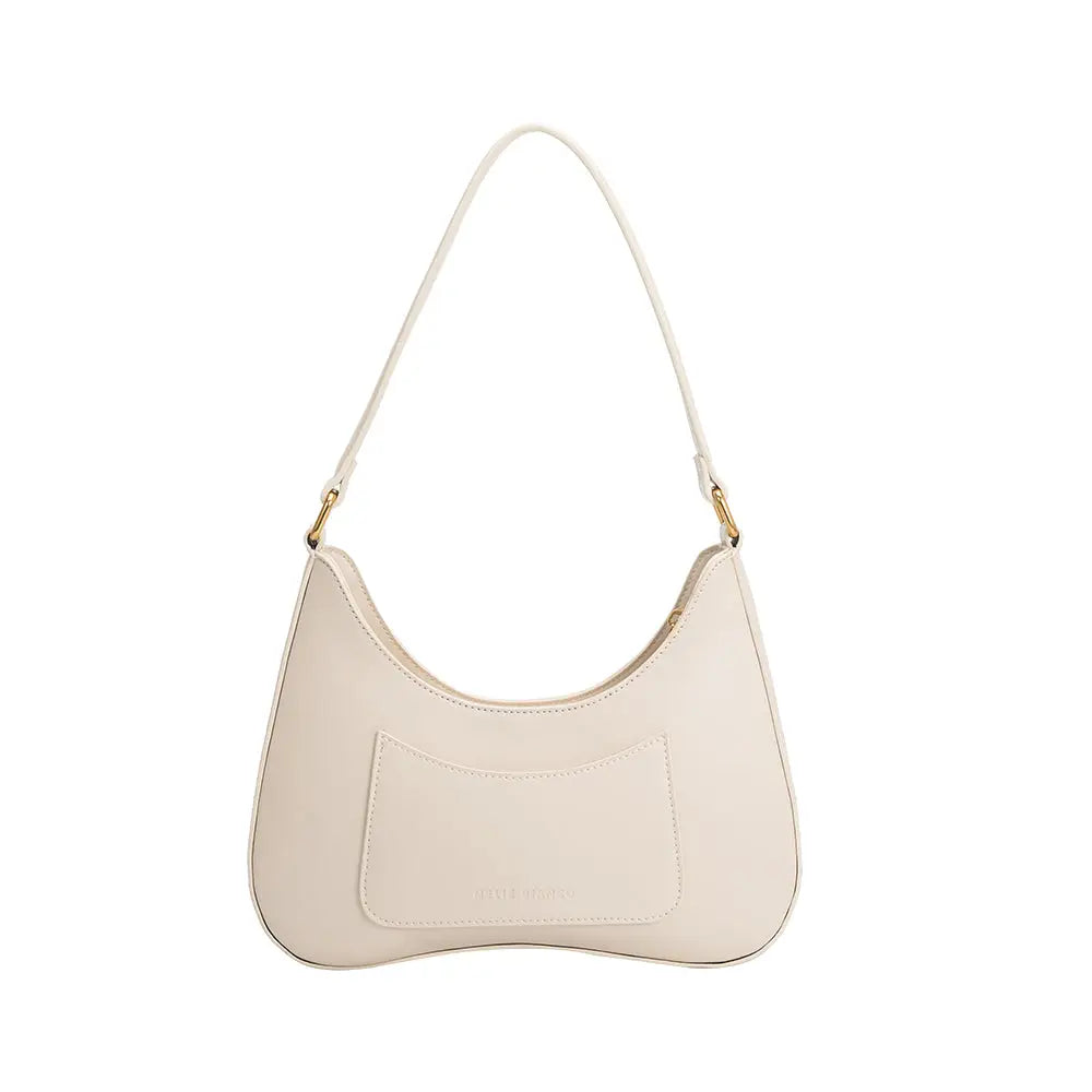 Melie Bianco - Yvonne Vegan Small Shoulder Bag in Ivory