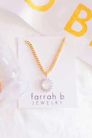 Farrah B Brazen Sun Necklace