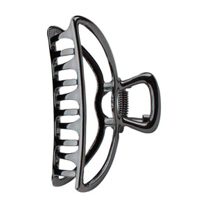 Open Shape Claw Clip - Hematite