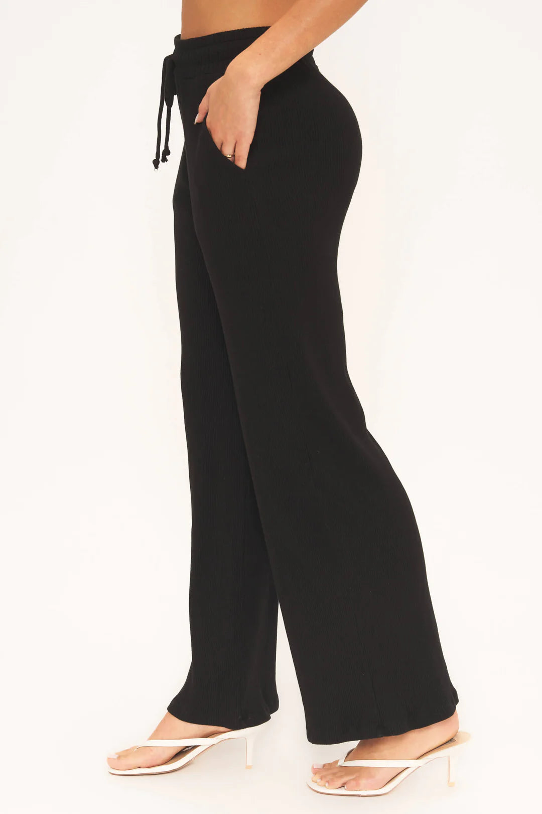 Joanna Rib Wide Leg Pant