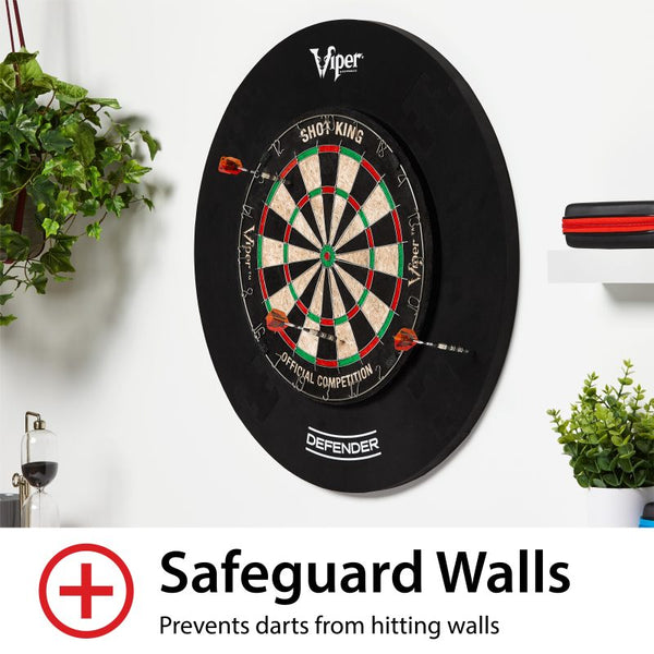 Viper by GLD Products Defender III Extended Length Dartboard Surround Wall  Protector, Black, One Size : : Sports & Outdoors