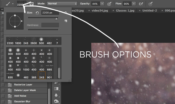 Photoshop Snowflake Brushes