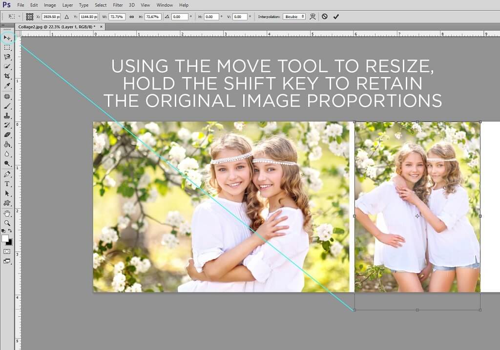 diptych template photoshop