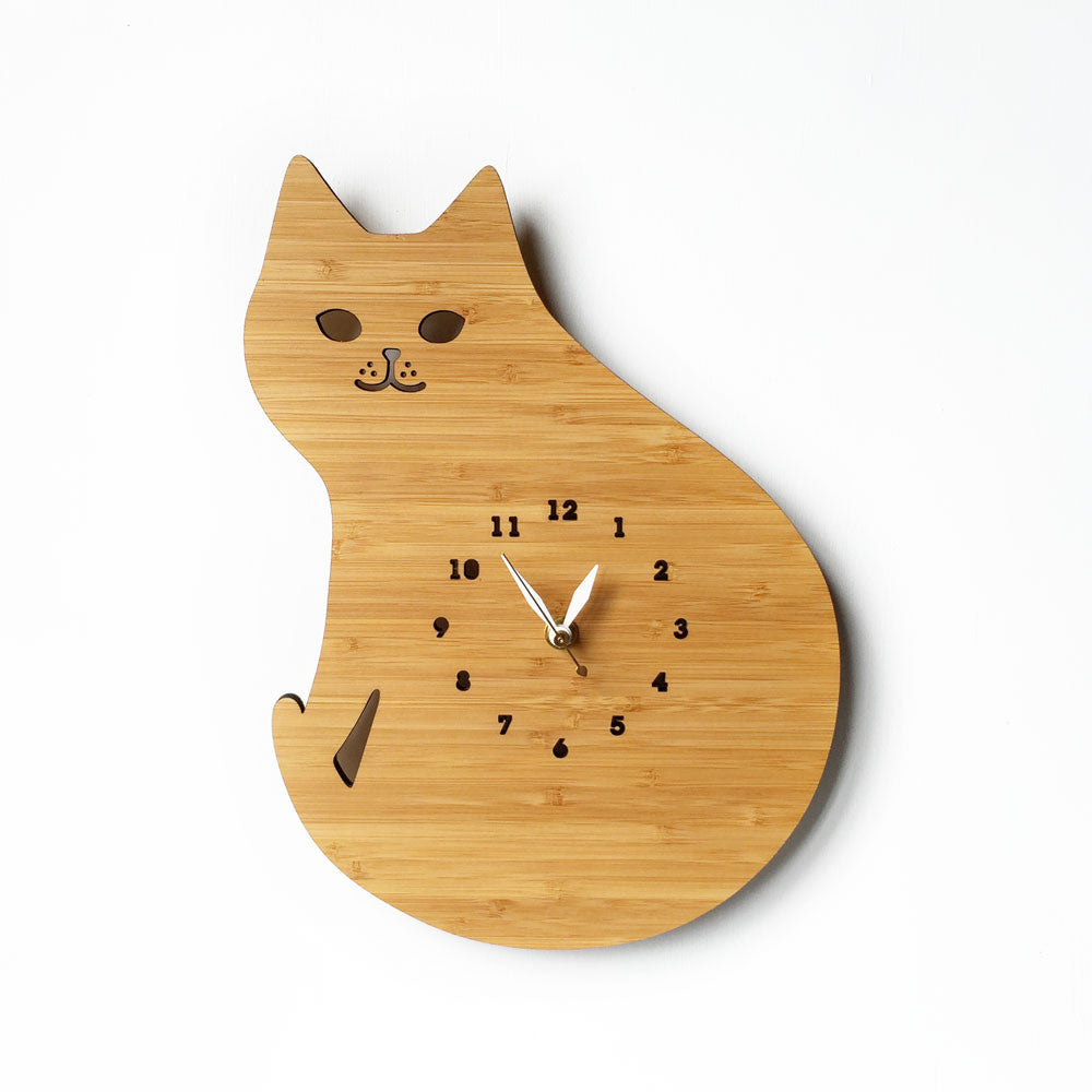 Cat Wall Clock Decorative Wall Clocks And Gifts Decoylab