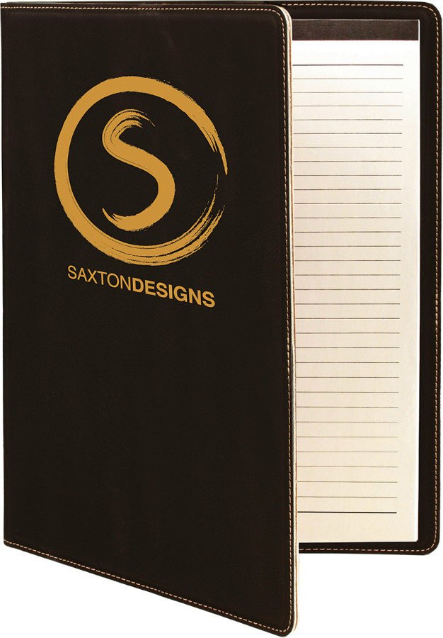 Laserable Leatherette Portfolio with Notepad