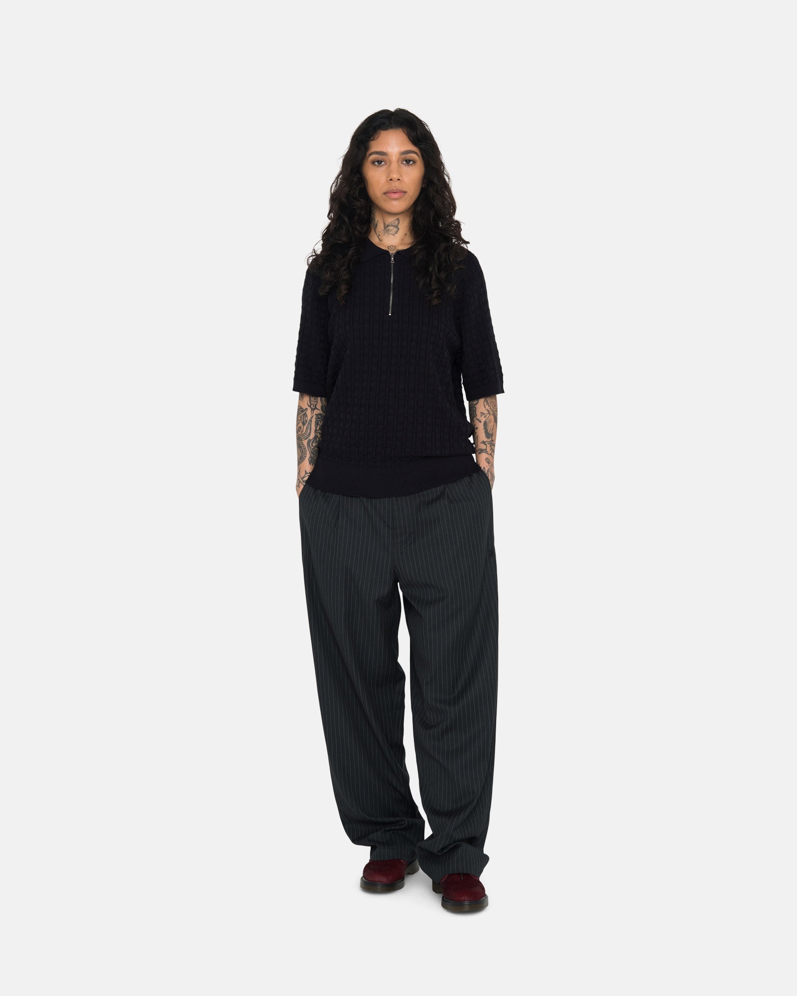 Stripe Volume Pleated Trouser - Unisex Pants | Stüssy – Stüssy Europe