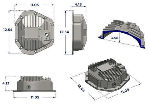 Differential Cover for 1986-2022 Ford Size|SPELAB