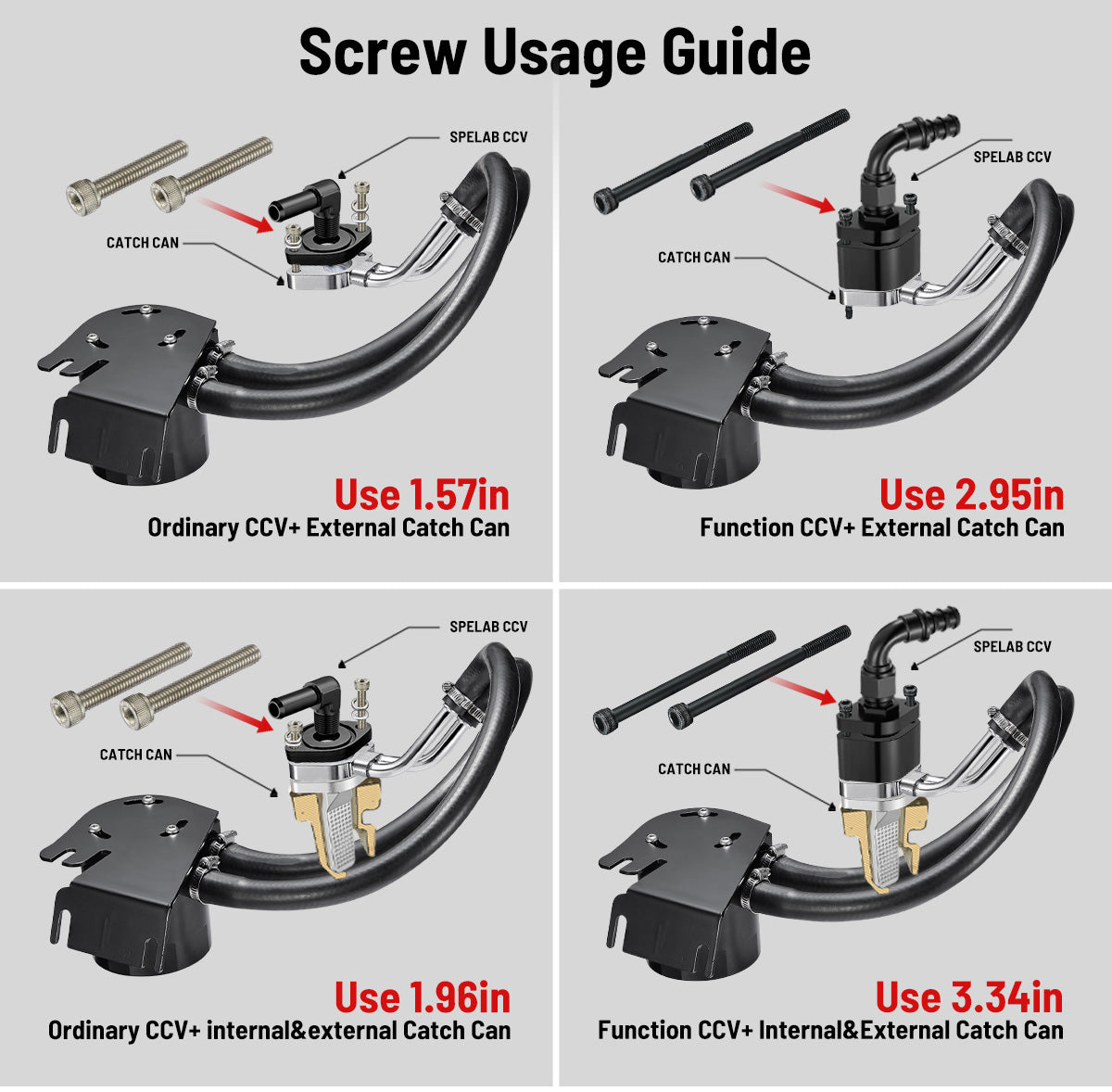 SPELAB Enhanced CCV/PCV Reroute/Delete Engine Ventilation Kit For 11-23 Ford 6.7L Powerstroke-85