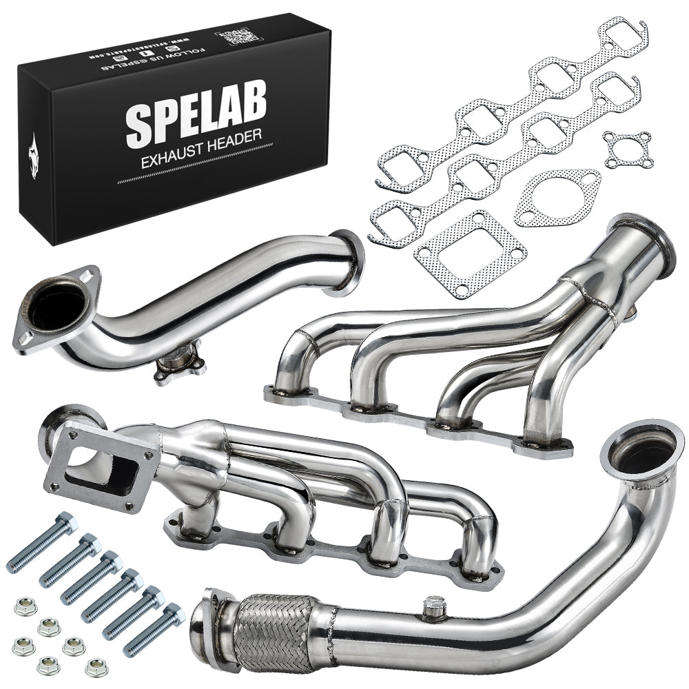 Exhaust Header Manifold for 1979 & 1982-1993 Ford Mustang 5.0L V8 T4 Racing Turbo