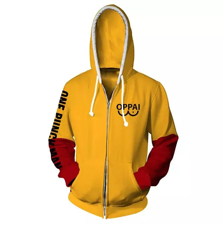 anime zipper hoodie