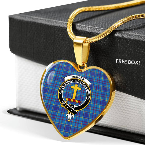 Image of Mercer  Clan Badge Tartan Necklace