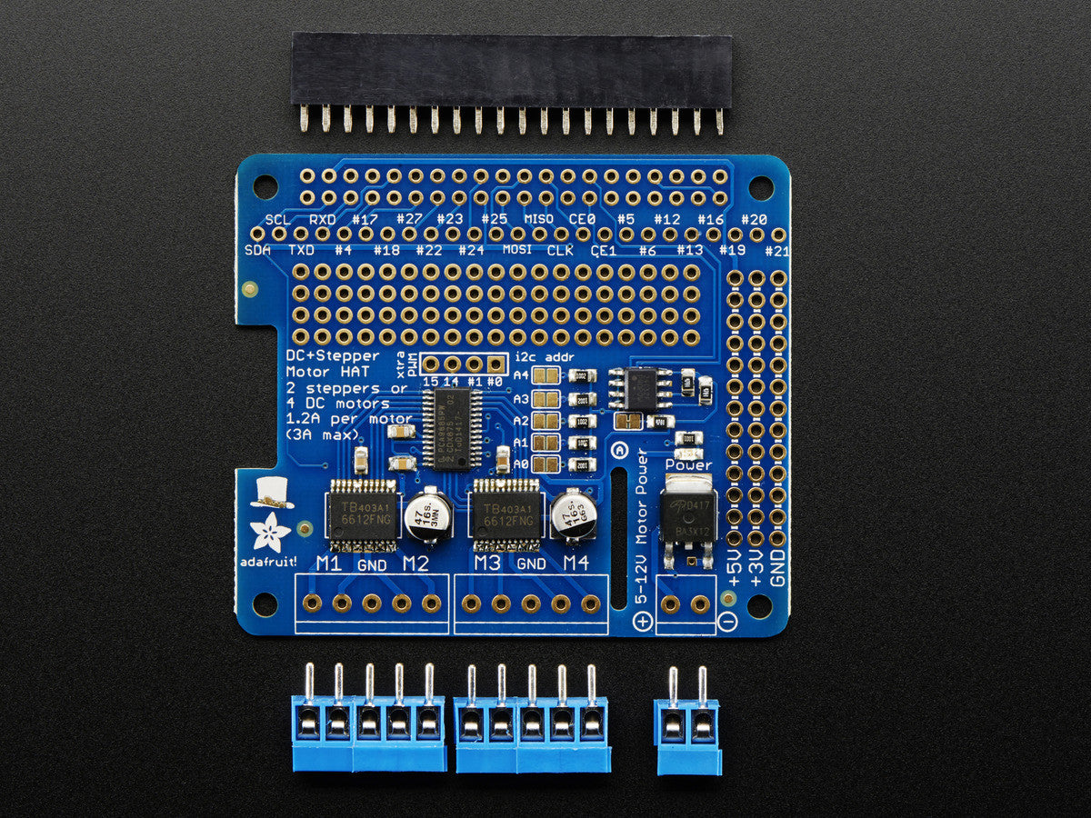 Adafruit Dc And Stepper Motor Hat For Raspberry Pi Pimoroni 6294