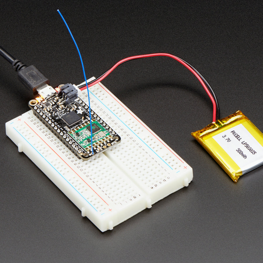 Adafruit Feather 32u4 Rfm95 Lora Radio 868 Or 915 Mhz Radiofruit 8999