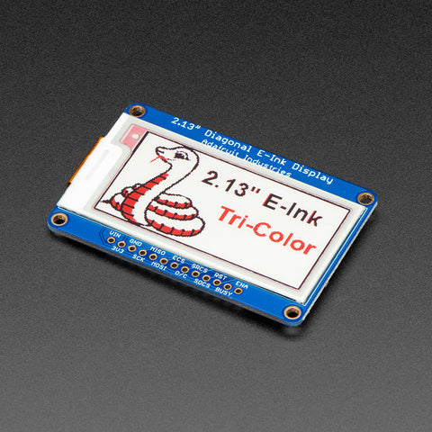 Adafruit 213 Tri Color Eink Epaper Display With Sram Red Black White