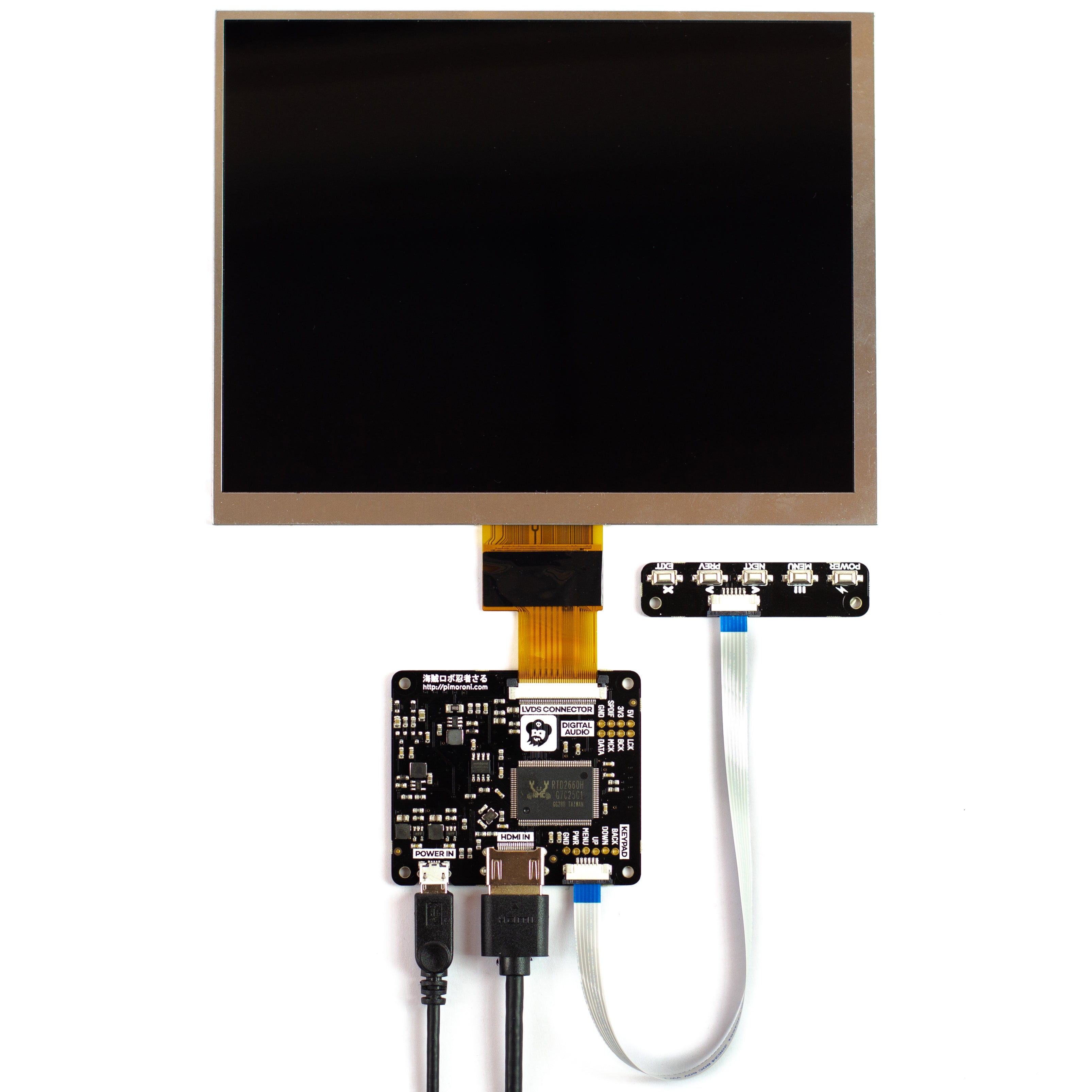 Trasplante Declaración gastar HDMI 8" IPS LCD Screen Kit (1024x768)