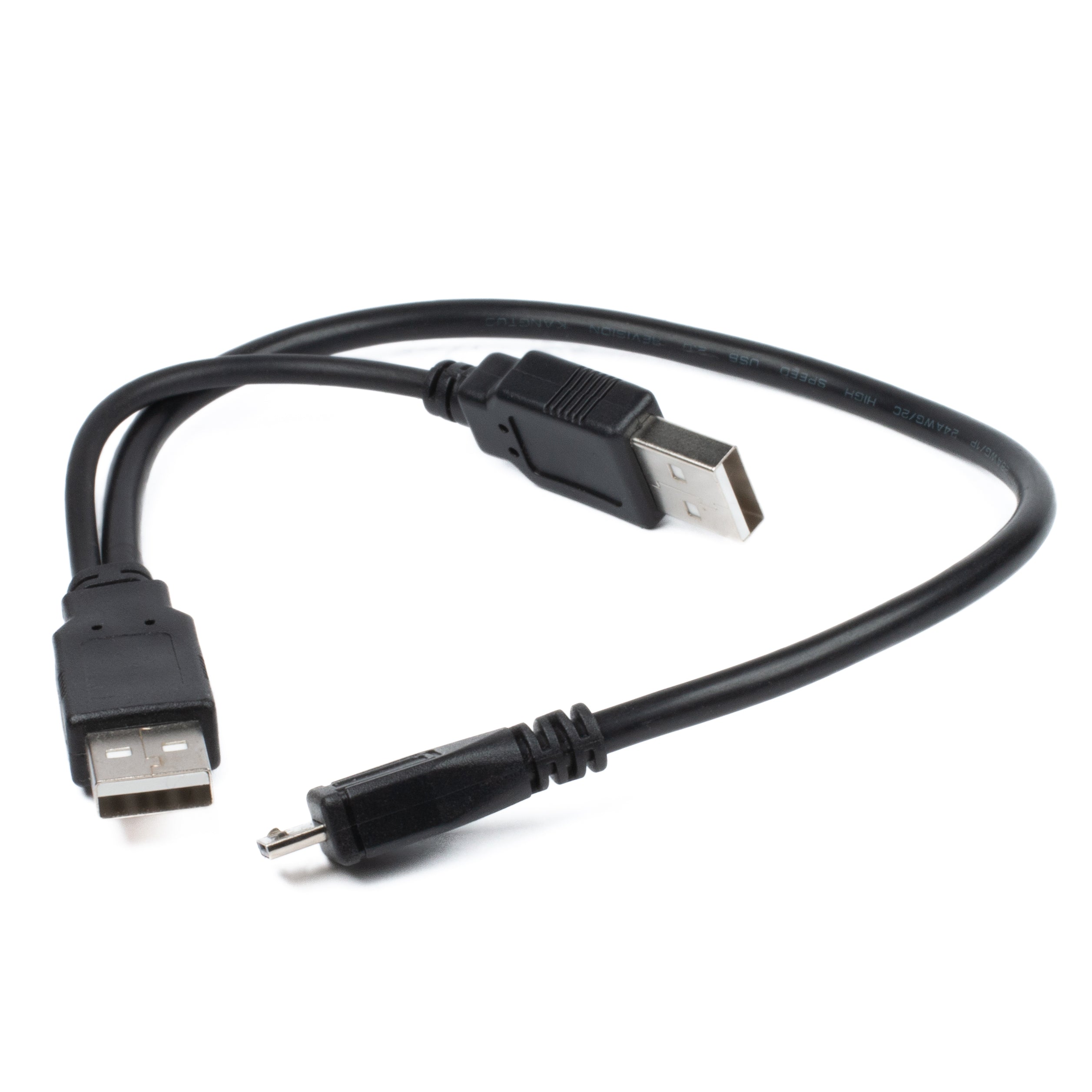 Dual USB-A USB Micro-B Cable
