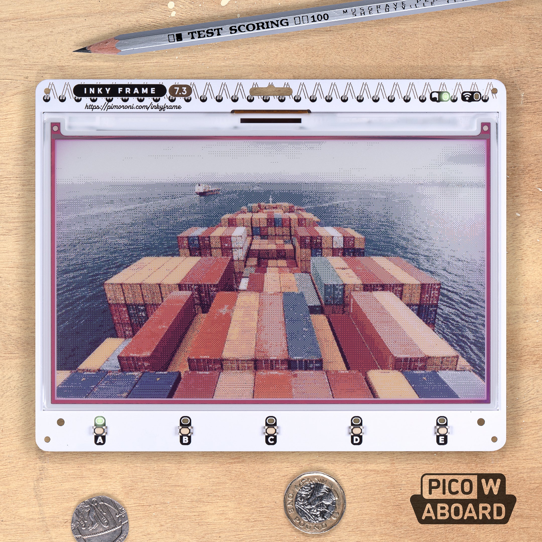 Stand for Picture frame for pimoroni Inky Impression by ressu