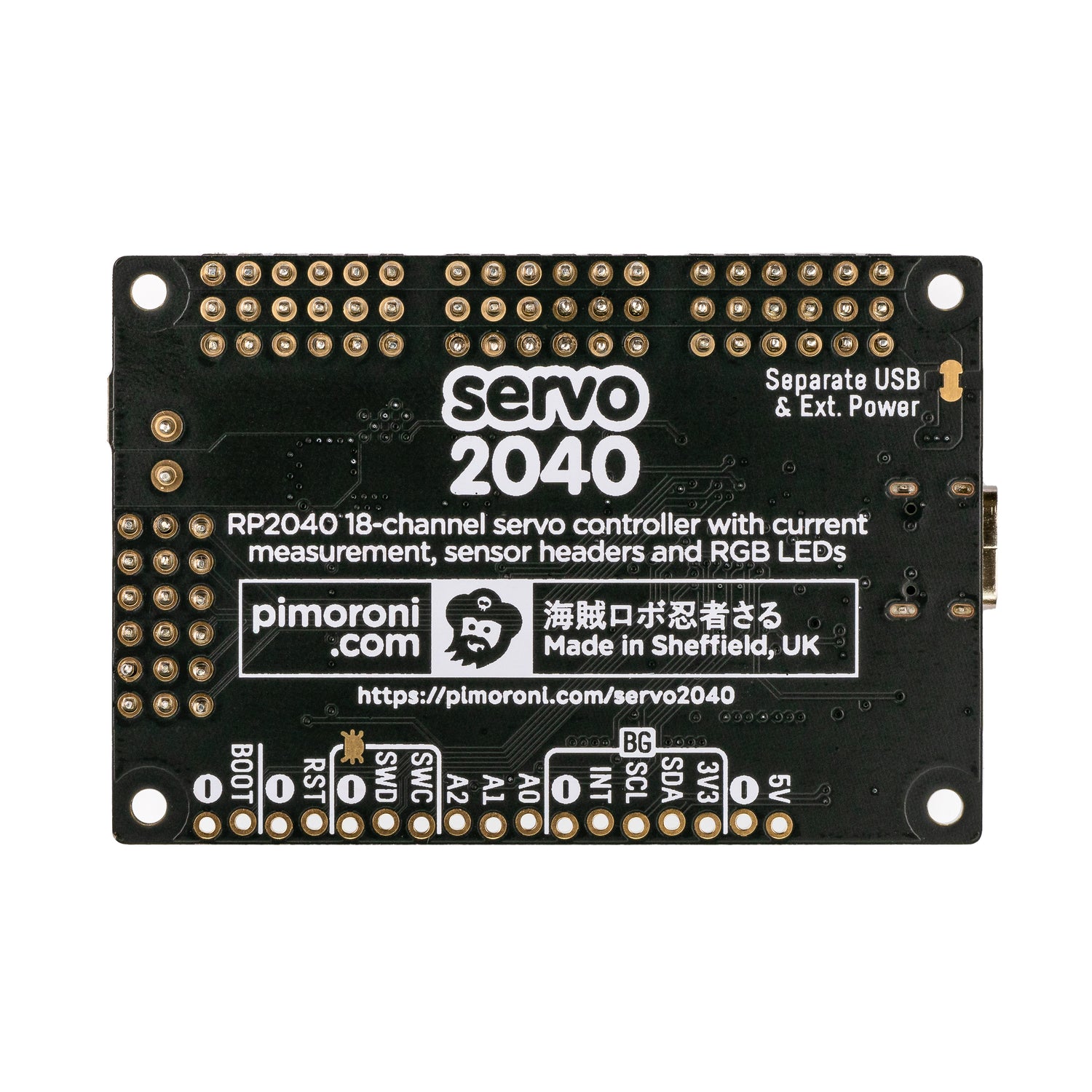 Servo 2040 18チャンネルサーボコントローラー — スイッチサイエンス