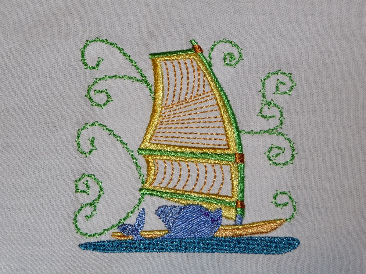 Lace style Wind Surfers [4x4] 11161 Machine Embroidery Designs ...