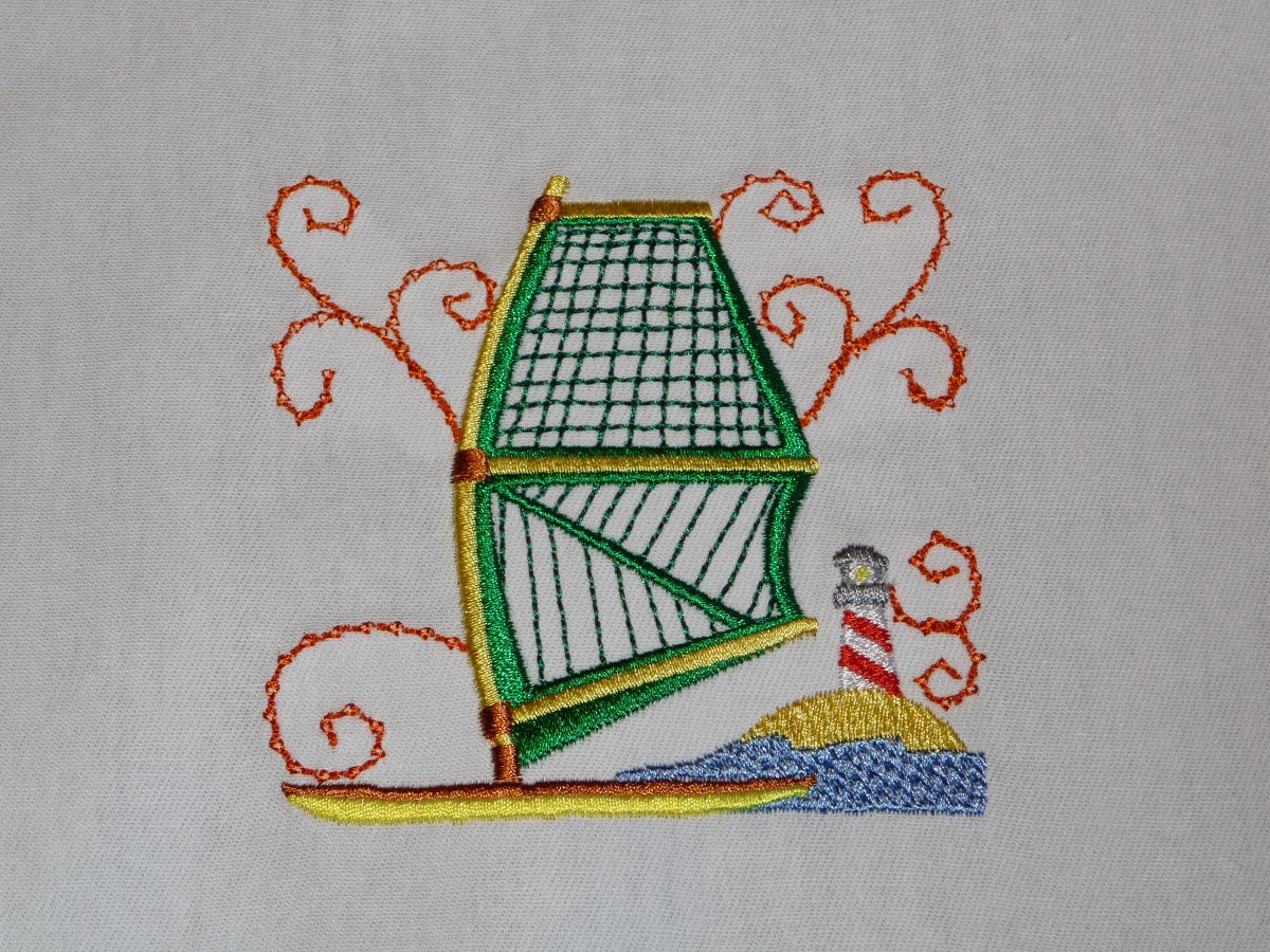 Lace style Wind Surfers [4x4] 11161 Machine Embroidery Designs ...