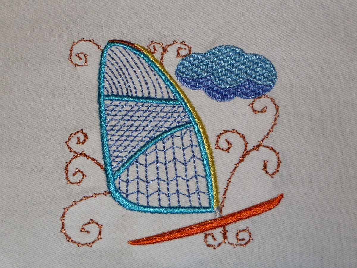 Lace style Wind Surfers [4x4] 11161 Machine Embroidery Designs ...