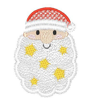 Big Beard Santa-BEC [4x4] 11748 Machine Embroidery Designs