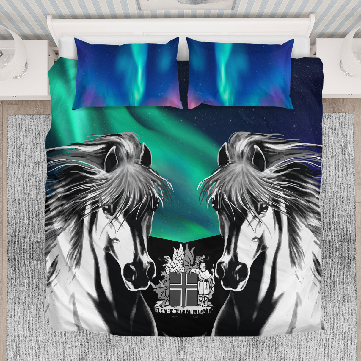 Iceland Northern Lights Collection Tagged Bedding Sets 1st