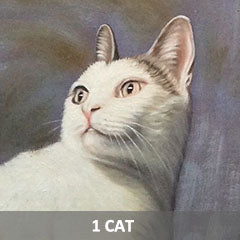 cat portrait painting pet portrait cat photo to painting