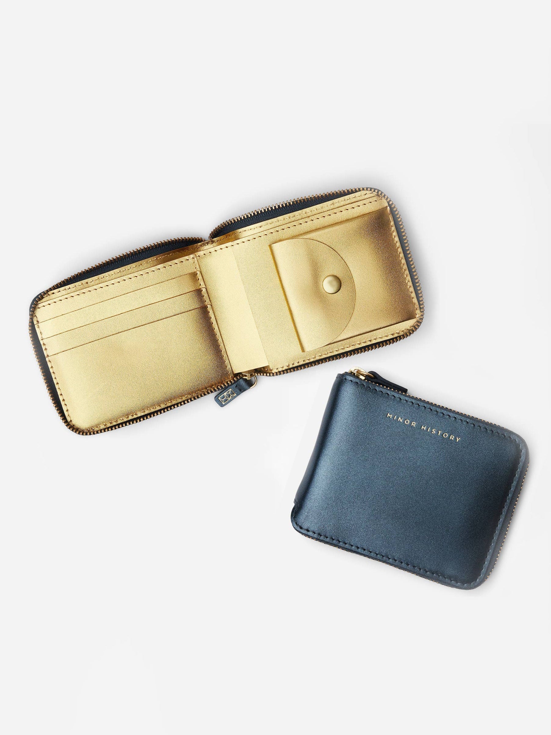 Minor History - The Coupe Wallet - Jet/Golden