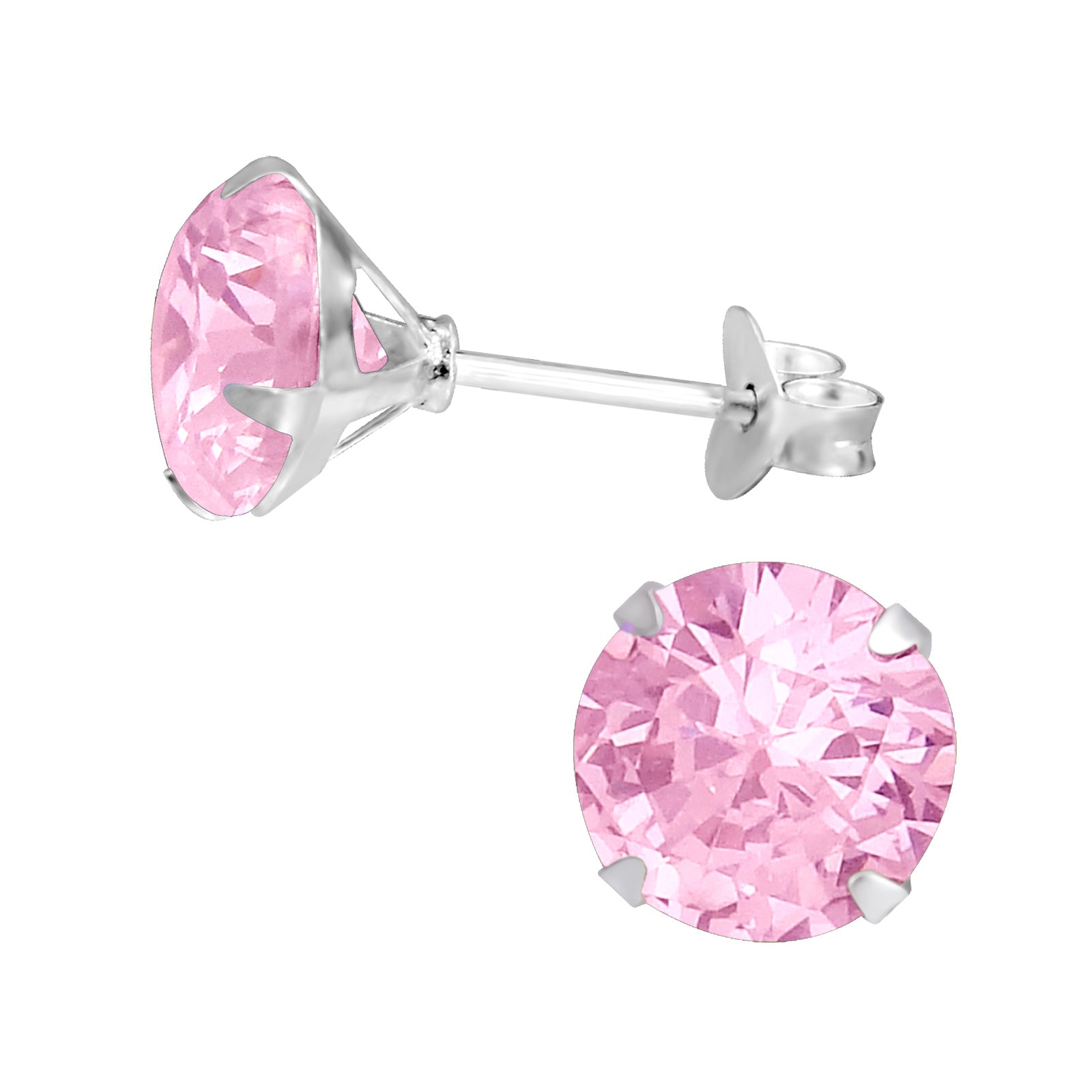 pink stud earrings