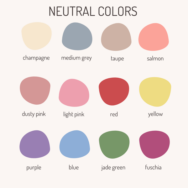colors to match neutral undertones