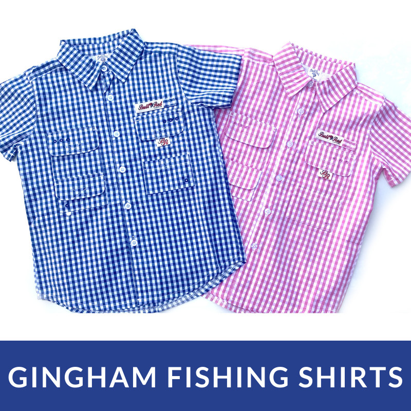 Gingham Kids Fishing Shirts, BullRed Clothing Inc.