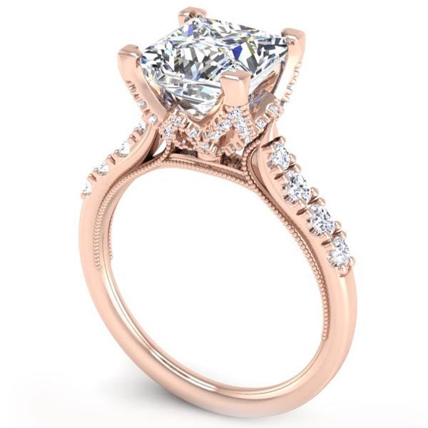 Kirk Kara Pirouetta Large Princess Cut Halo Diamond Engagement Ring – Ben  Garelick