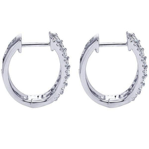 Gabriel Diamond Pave Hoop Earrings with Round Diamonds | Ben Garelick