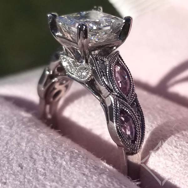 Kirk Kara Pirouetta Large Princess Cut Halo Diamond Engagement Ring – Ben  Garelick