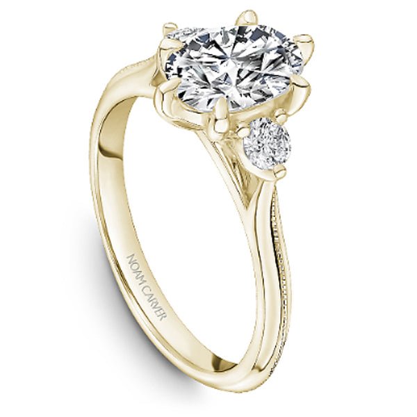 Gabriel's Zaira Engagement Ring with a Large Three Carat Oval Center – Ben  Garelick