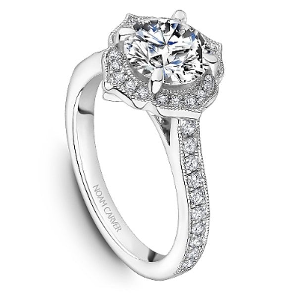 Gabriel Amavida Chelsea Trillion Cut Center Diamond Engagement