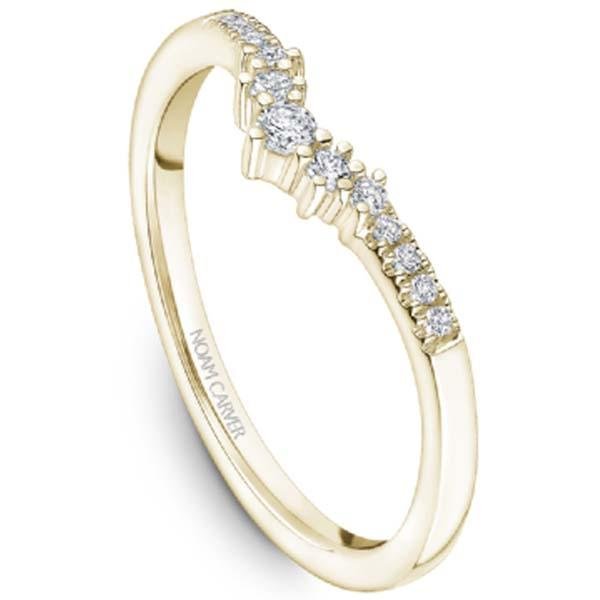 Noam Carver Round Cut Tip Graduating Diamond Wedding Band