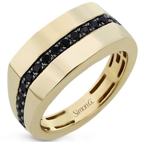 Simon G. Men's Black Diamond Ring