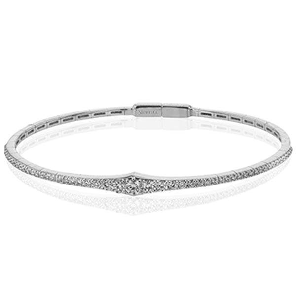 Simon G. Tapered Diamond Bangle