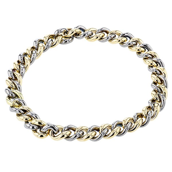 Simon G. Two-Tone Twisted Interlocking Link Bracelet