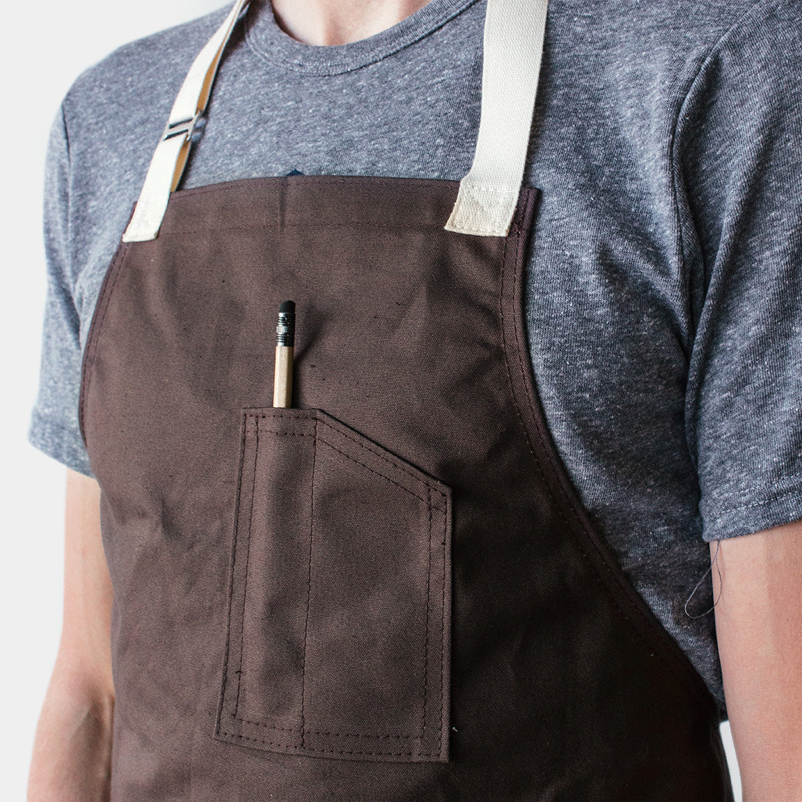 Winter Session Canvas Shop Apron - Cocoa