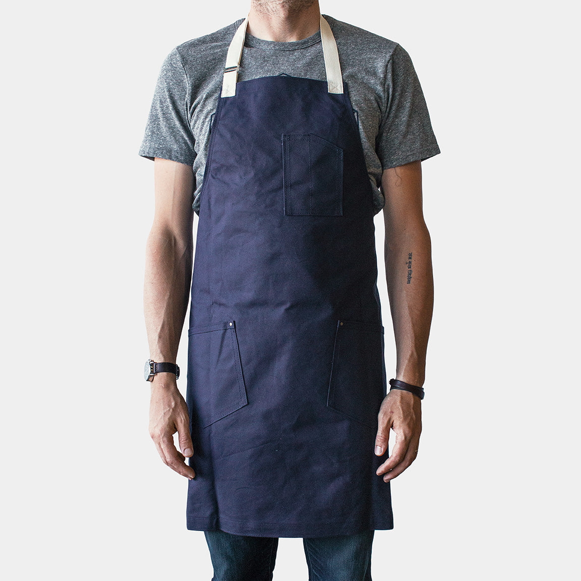 Winter Session Canvas Shop Apron - Navy