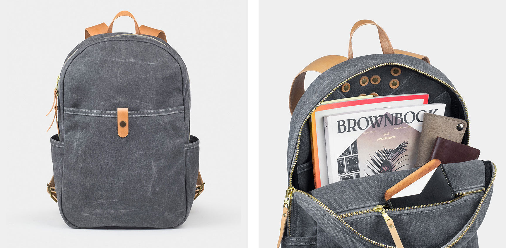 Waxed Canvas Backpack – Winter Session