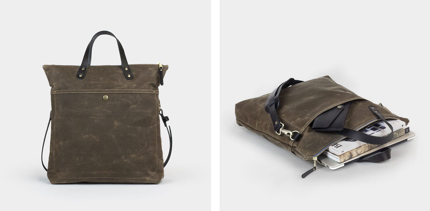 Waxed Canvas Felix Tote Bag | made in Denver by Winter Session