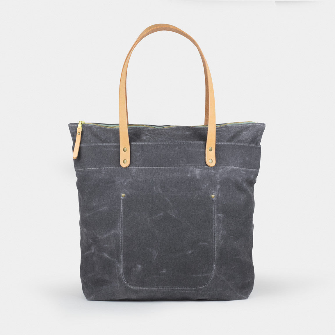 Waxed Canvas Zipper Tote Bag – Winter Session