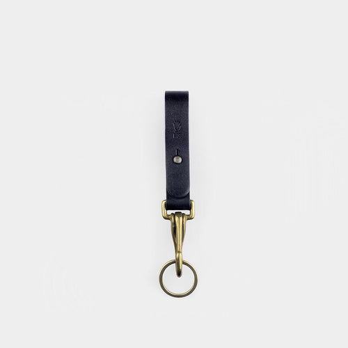 Belt Loop Leather Keychain - Dark Brown - Nordic EDC