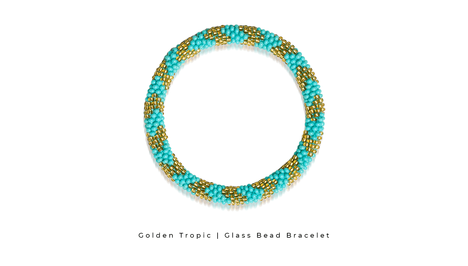 Golden Tropic Himalaya Glass Bead Fair Trade Bracelet