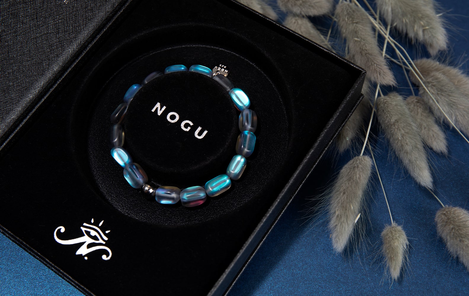 NOGU Mermaid Glass Sterling Silver Jewelry Bracelet