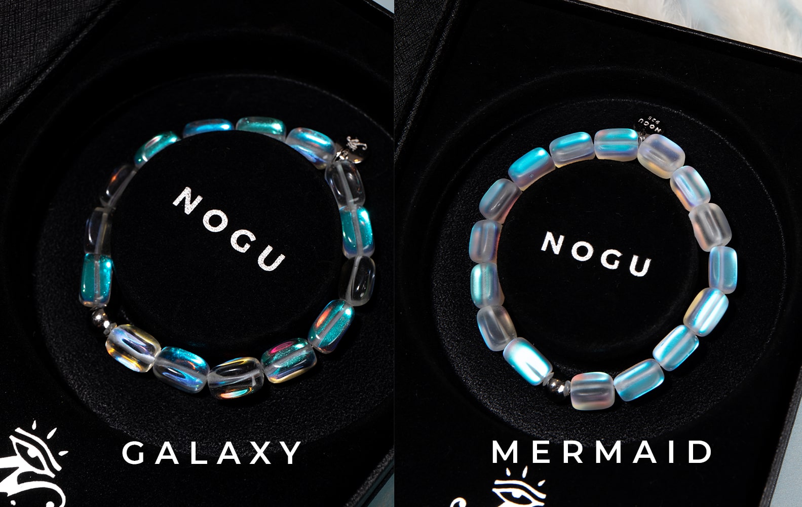 NOGU Real Mermaid Glass and Galaxy Glass Comparison